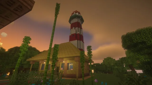 Tropical Harbor Spawn, lighthouse
