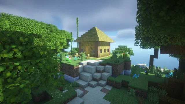 Tropical Harbor Spawn, beach hut