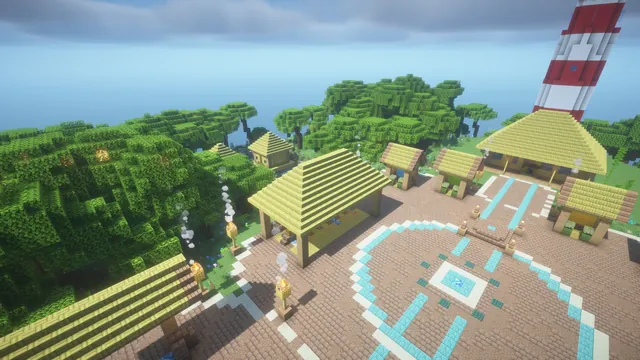 Tropical Harbor Spawn, spawn plaza above
