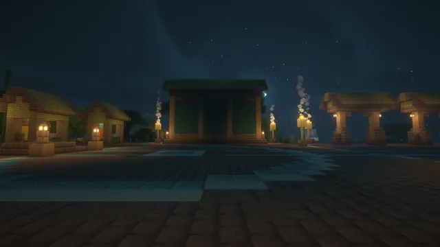Tropical Harbor Spawn, plaza night