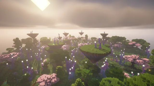 Wild Fantasy Terrain Map, sky isles morning