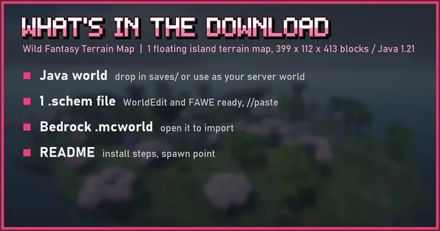 What's in the Wild Fantasy Terrain Map download