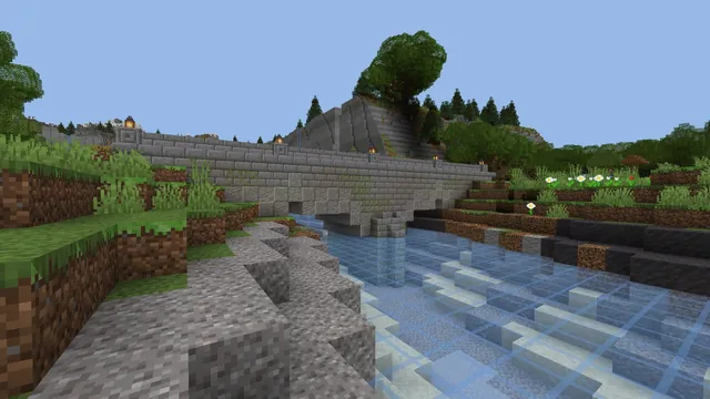 Medieval Valley Terrain Map, stone bridge