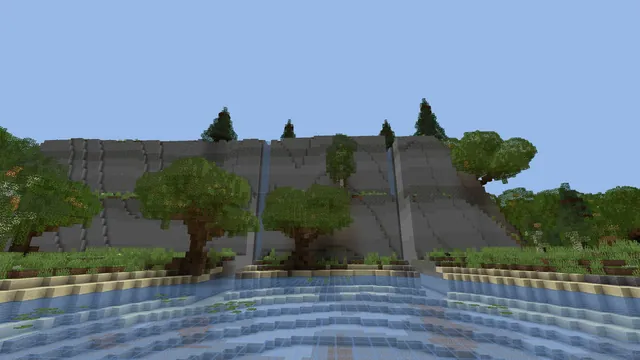 Medieval Valley Terrain Map, plateau falls