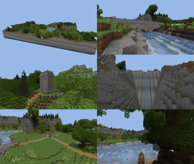 Medieval Valley Terrain Map, overview sheet