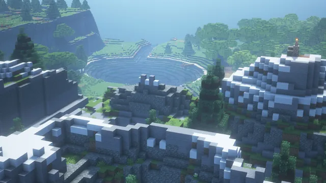 Medieval Valley Terrain Map, snowy ridge