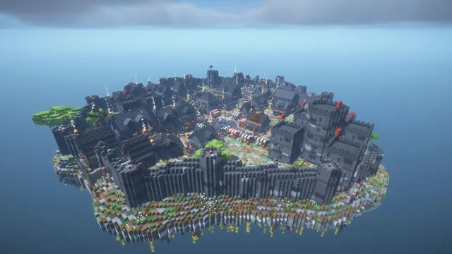 Dark Reach Warzone, walled island