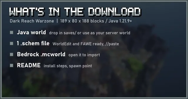 What's in the Dark Reach Warzone download
