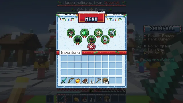 Frostbell Winter GUI Pack, main menu