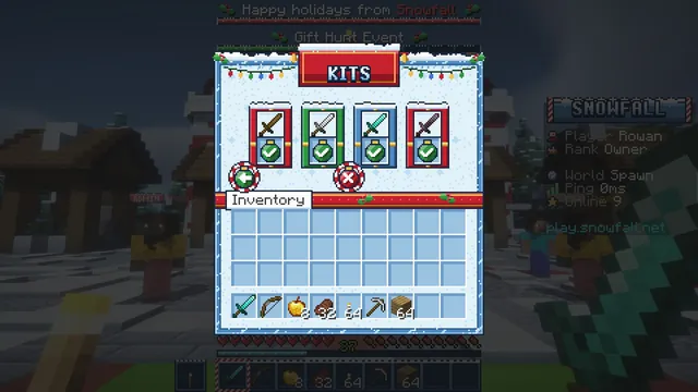 Frostbell Winter GUI Pack, kits menu