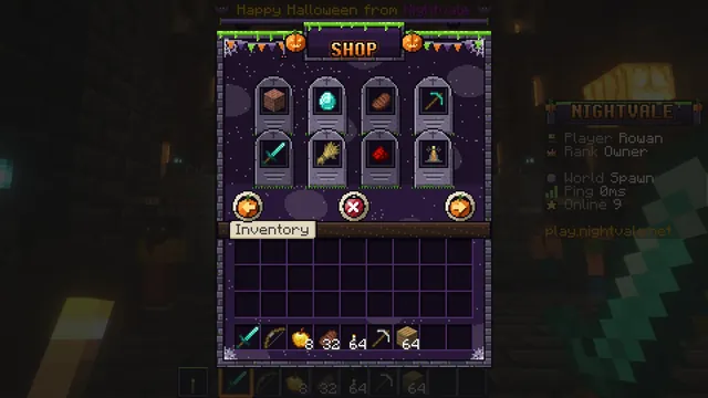 Grimhollow Halloween GUI Pack, shop menu