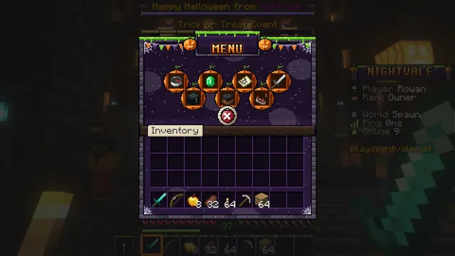 Grimhollow Halloween GUI Pack, main menu