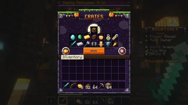 Grimhollow Halloween GUI Pack, crates menu