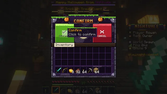 Grimhollow Halloween GUI Pack, confirm hover