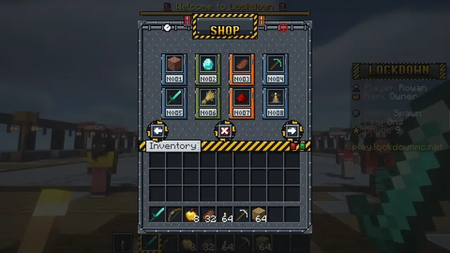 Ironclad Prison GUI Pack, shop menu