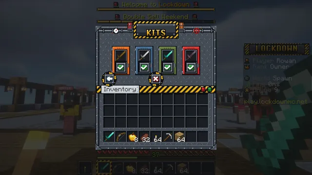 Ironclad Prison GUI Pack, kits menu