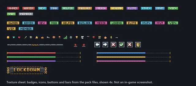 Ironclad Prison GUI Pack, badges icons