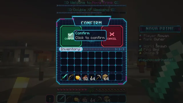 Neon Grid Sci-Fi GUI Pack, confirm hover