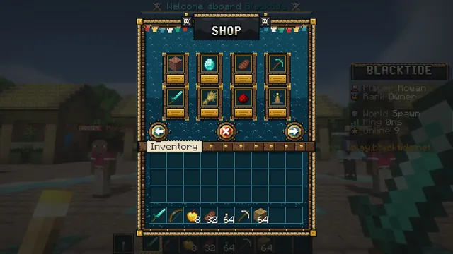 Tidebreaker Pirate GUI Pack, shop menu