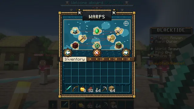 Tidebreaker Pirate GUI Pack, warps map