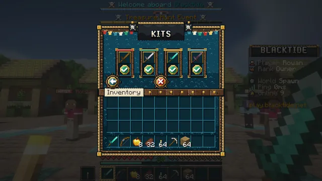 Tidebreaker Pirate GUI Pack, kits menu