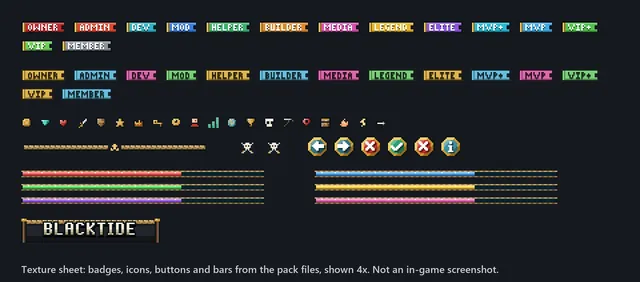 Tidebreaker Pirate GUI Pack, badges icons