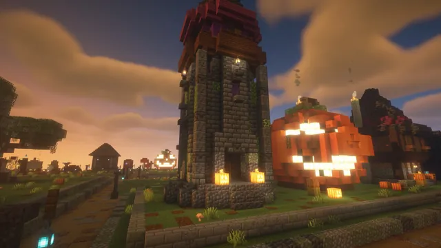 Halloween assets, spire tower