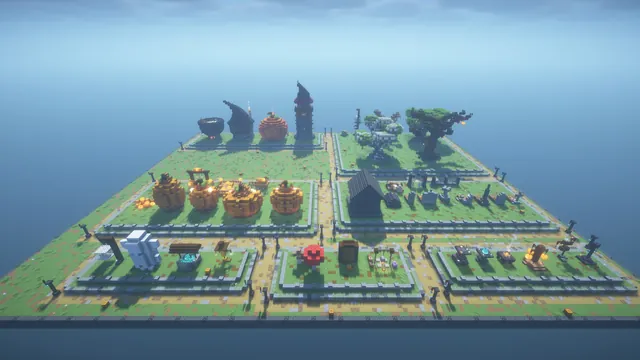 Halloween assets, layout overview day