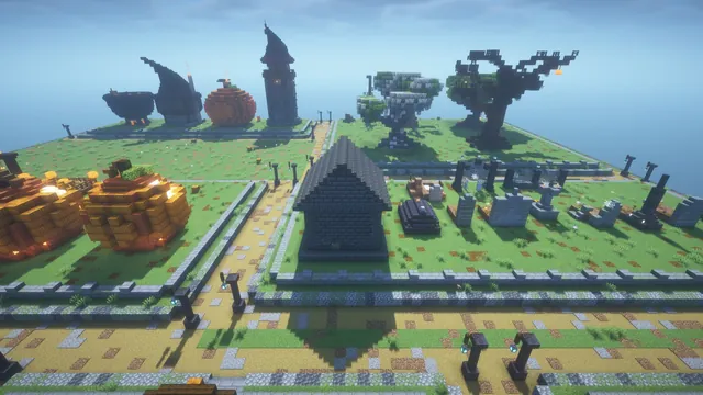 Halloween assets, graveyard plot