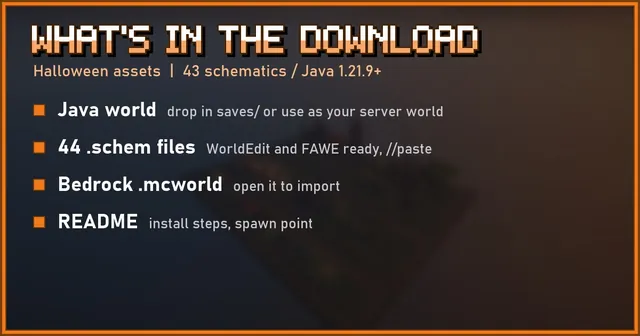 What's in the Halloween assets download