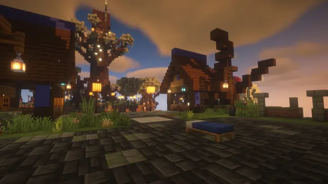 Halloween Bedwars, blue base bed