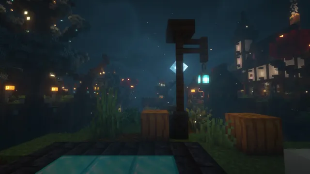 Halloween Bedwars, base lanterns night