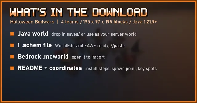 What's in the Halloween Bedwars download