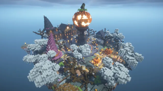Halloween hub, aerial east