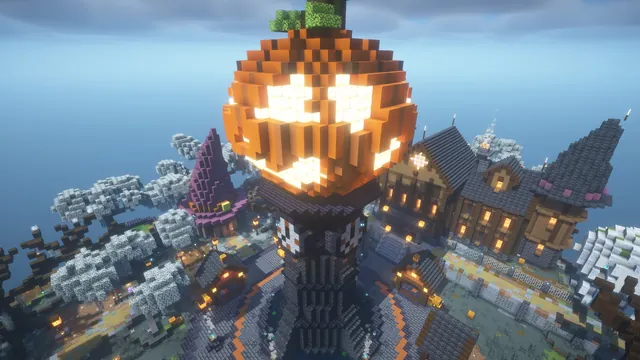 Halloween hub, pumpkin clock tower