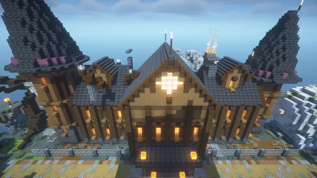 Halloween hub, manor front