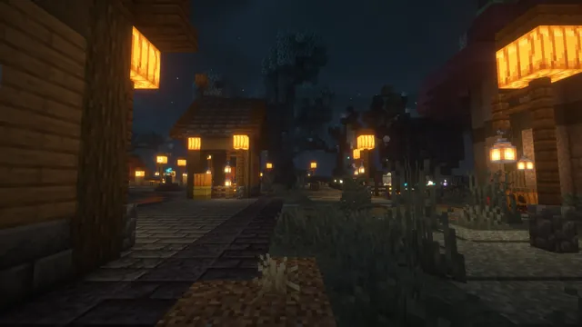Halloween hub, lantern street night