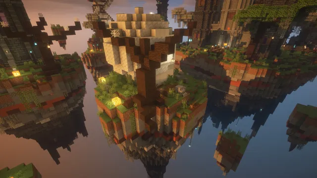 Halloween Skywars, island tree close