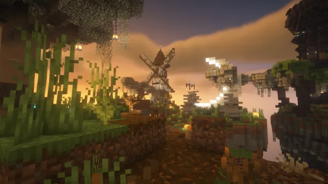 Halloween Skywars, windmill path