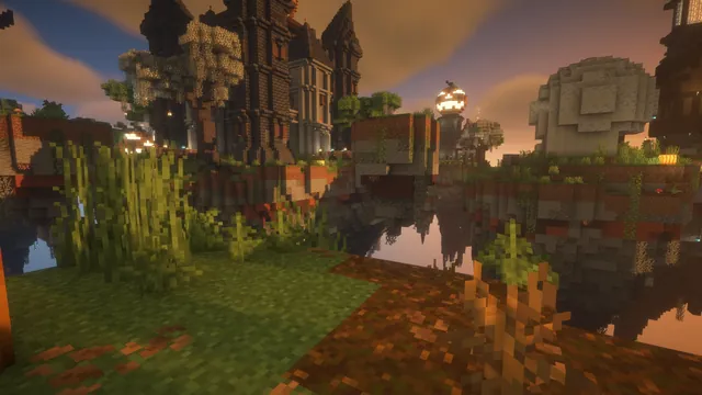 Halloween Skywars, skull island view