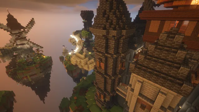 Halloween Skywars, keep and bridges