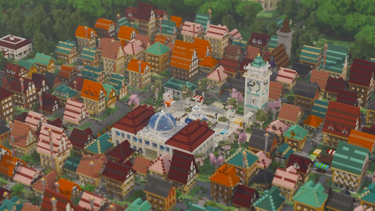 Aeloria Region Pixelmon Map, aerial aeloria city