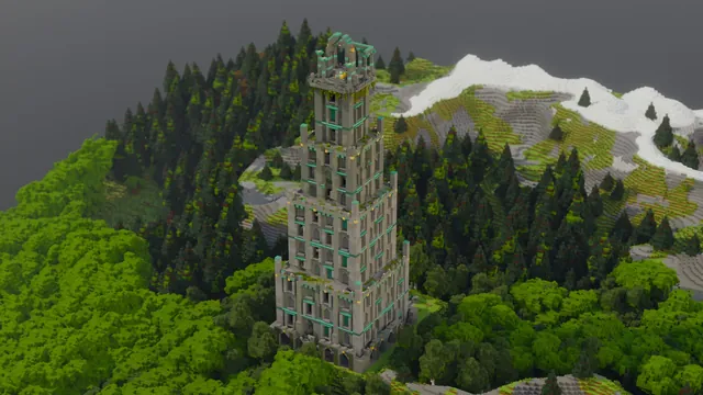 Aeloria Region Pixelmon Map, sky spire