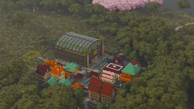 Aeloria Region Pixelmon Map, oakmere town