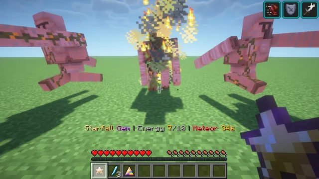 Chunkwright Gems: Meteor: the Starfall Gem drops a meteor where you look