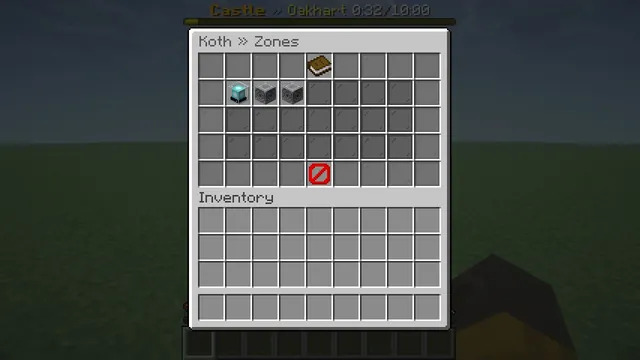 Chunkwright KoTH: The zones menu lists every KoTH zone
