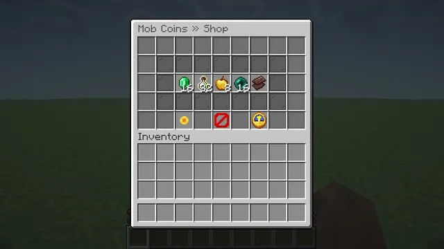 Chunkwright Mob Coins: The coin shop with this rotation's items