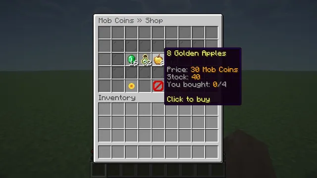 Chunkwright Mob Coins: Price and stock on every shop item
