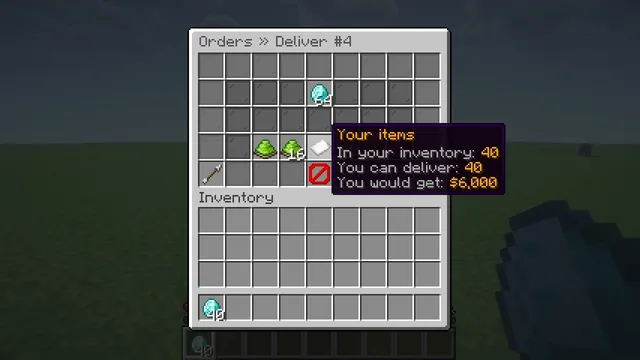 Chunkwright Orders: Deliver 1, 16, 64 or all and see what you will be paid