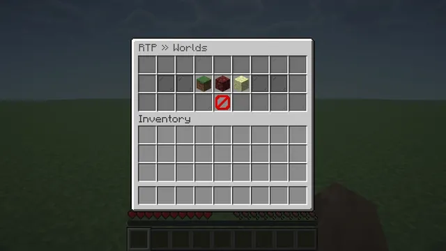Chunkwright RTP: World menu
